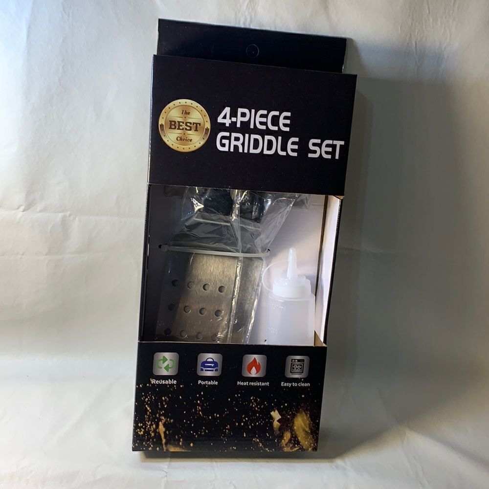 Stainless Steel Griddle Scraper Spatula Bottle